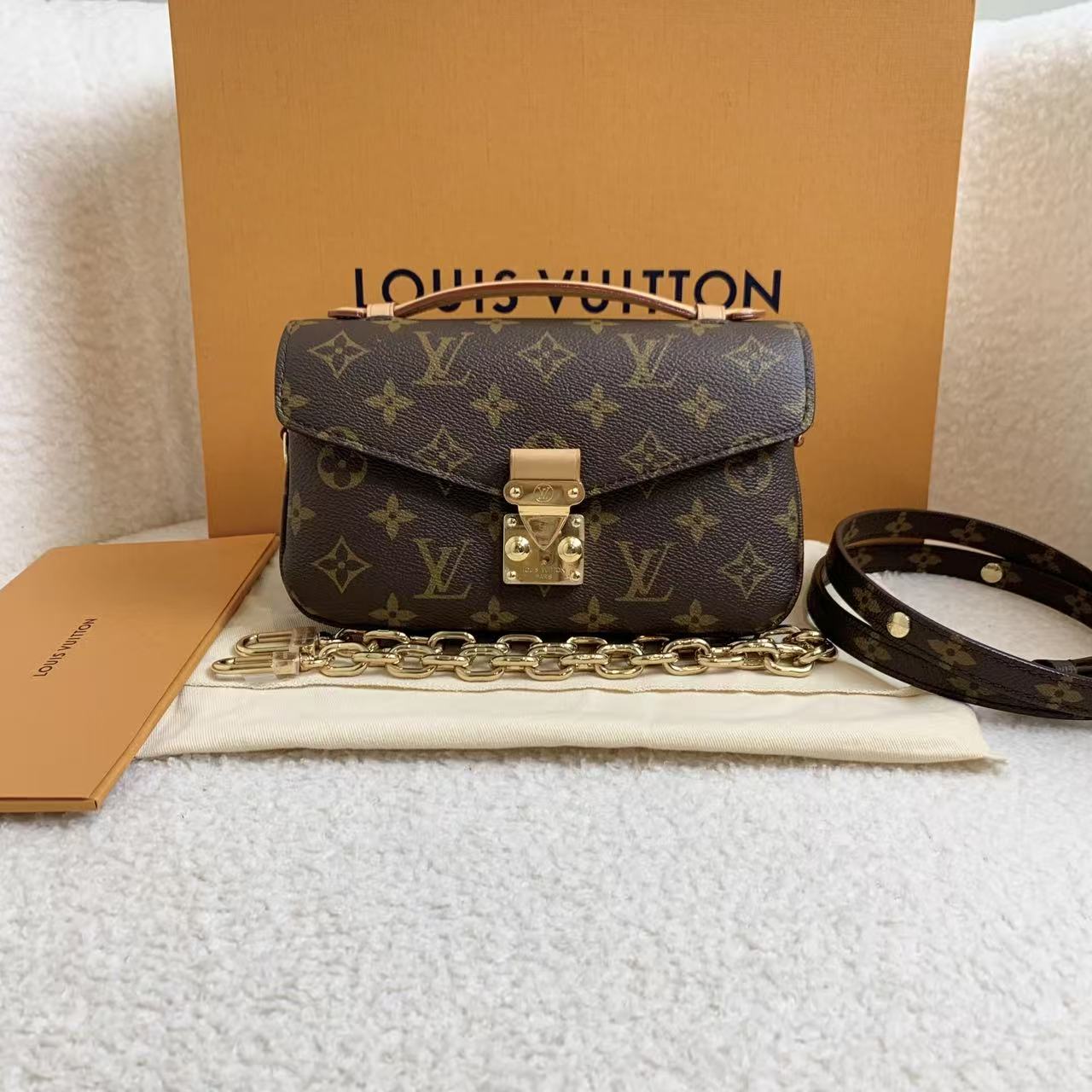 99新 LouisVuitton/路易威登 壹臻/老花新款邮差包芯片/36893880