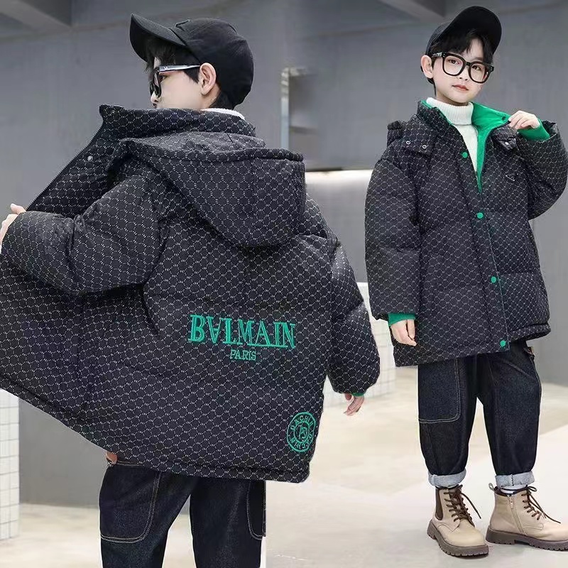 加厚棉服～冬装连帽棉衣洋气中大童加厚时髦外套潮