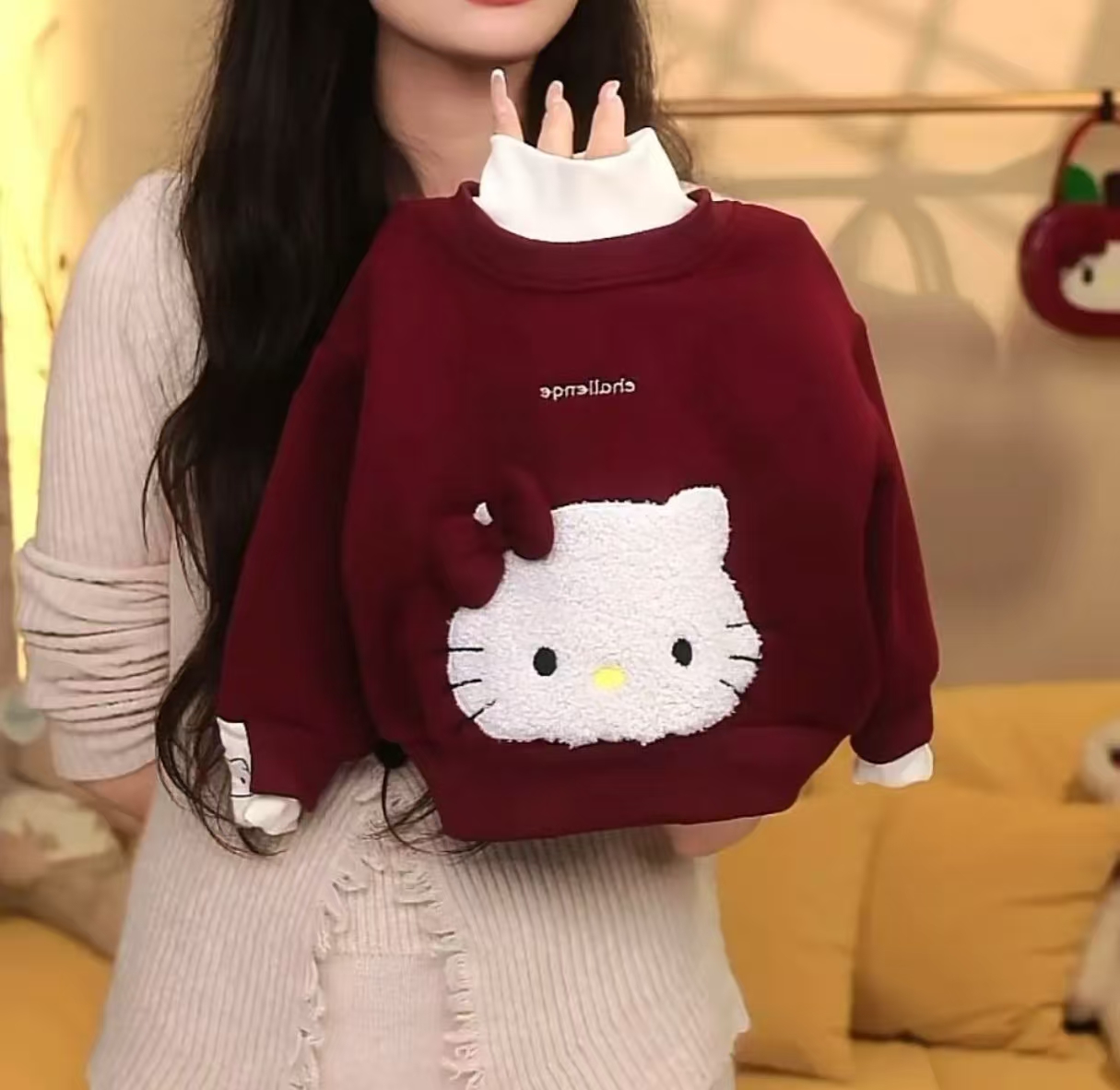 2025新款儿童卡通猫咪卫衣