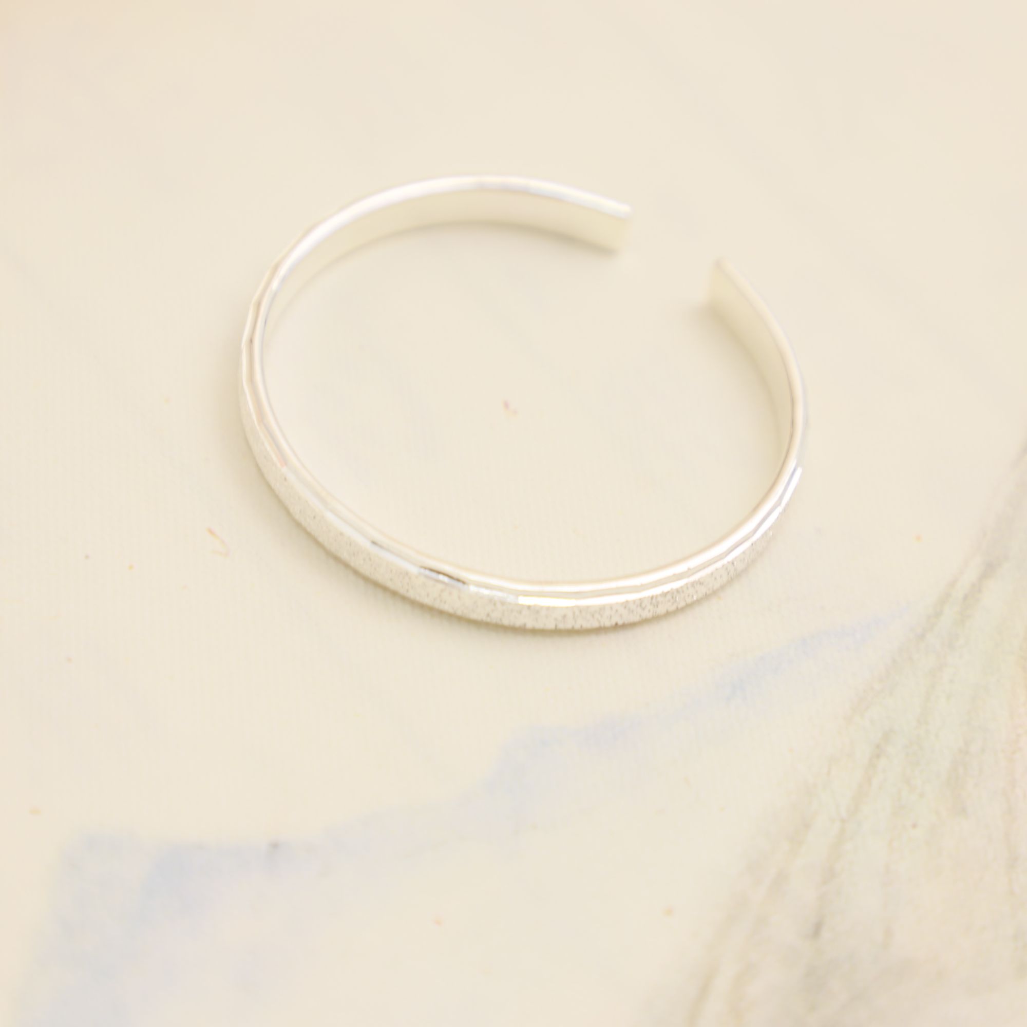 足银手镯 足银6-6满天星磨砂手镯学生复古网红可爱个性时尚