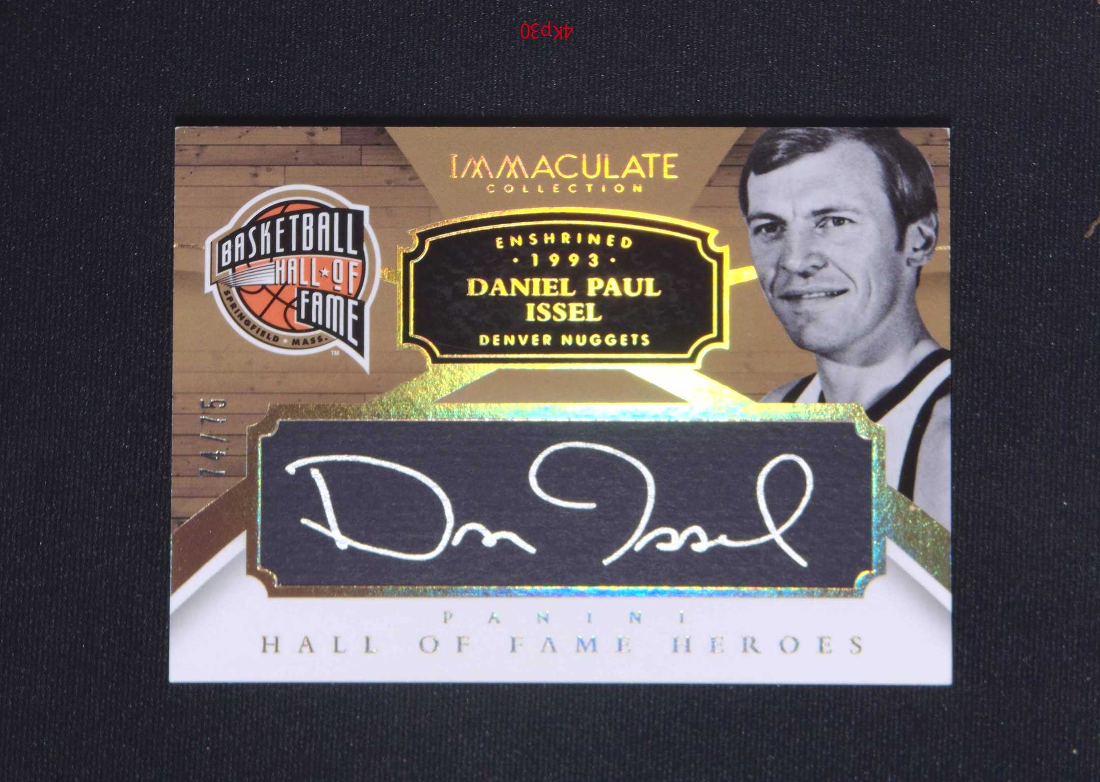 【直播开价】丹尼尔 保罗 伊塞尔  限量75编 黑板签 球星卡包邮