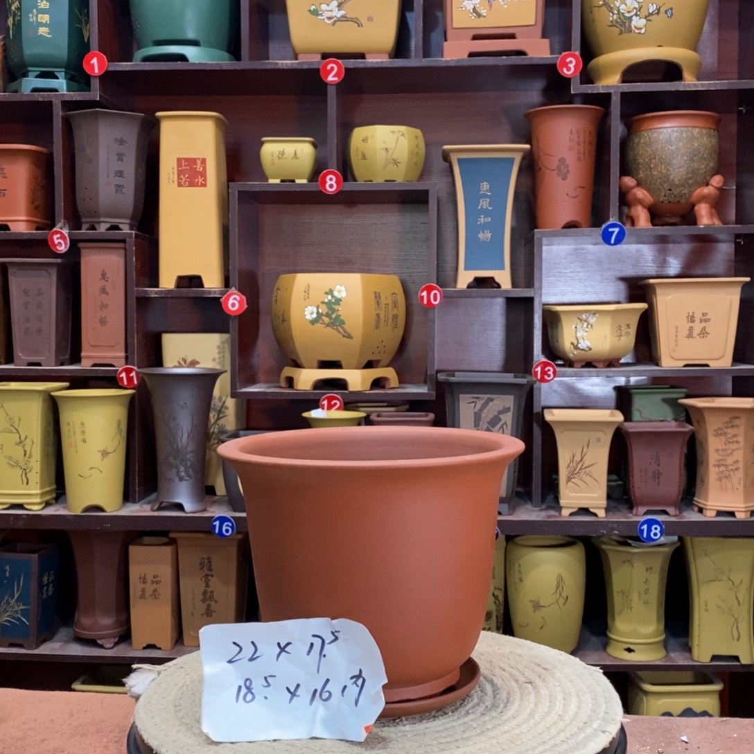 紫砂艺术紫砂花盆