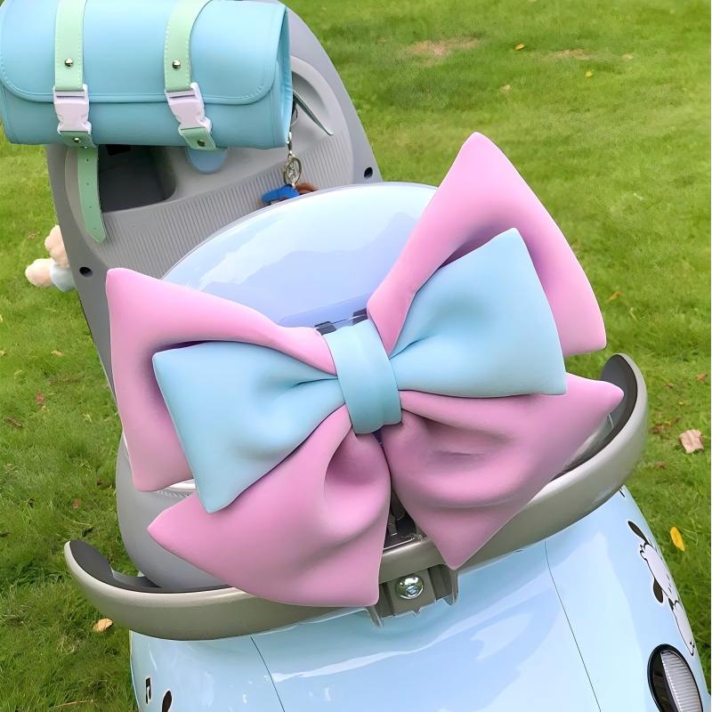 电动车摩托车通用蝴蝶结装饰小配件车身改造尾配饰车尾大蝴蝶结贴