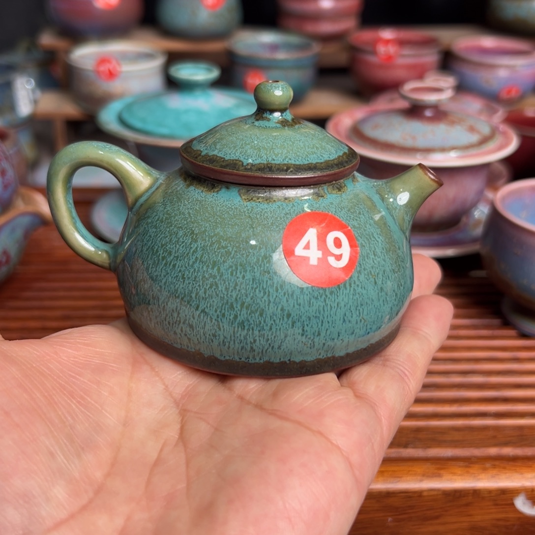 手工制作钧窑茶器