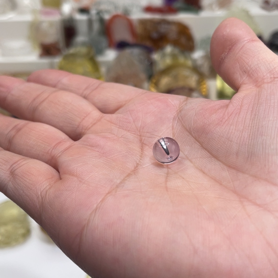 水晶颈饰未镶嵌念*定制立体虚空巴西