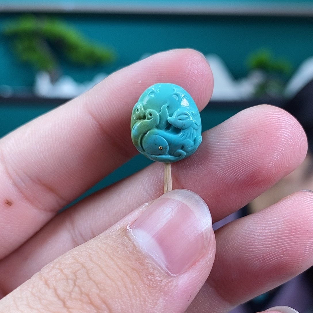 绿松石珠宝奇石未镶嵌