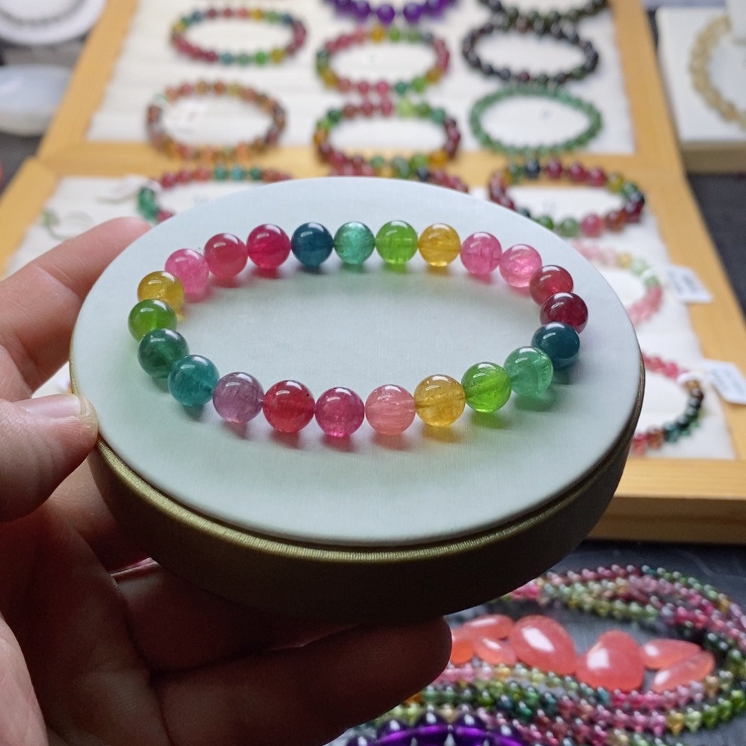 碧玺碧玺手链未镶嵌