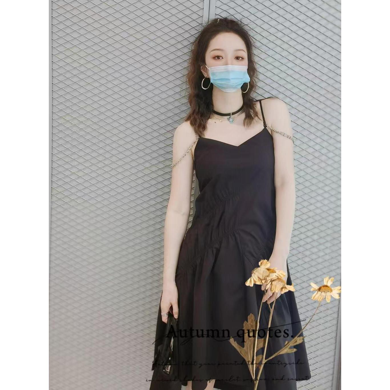 斯文抽皱连衣裙-0907