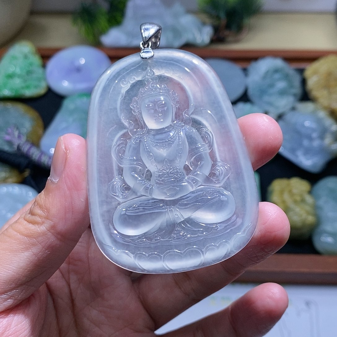 【闪购商品】翡翠颈饰未镶嵌度母