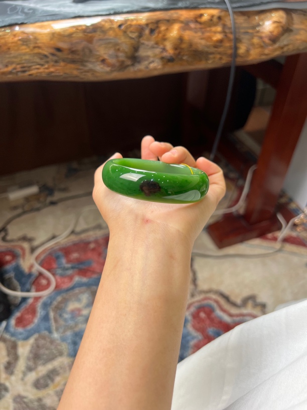 和田玉俄碧红皮老料白加绿59