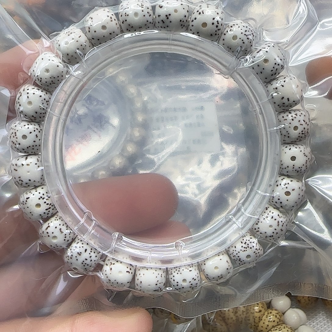 手串星月菩提1顺白星月菩提95单圈桶