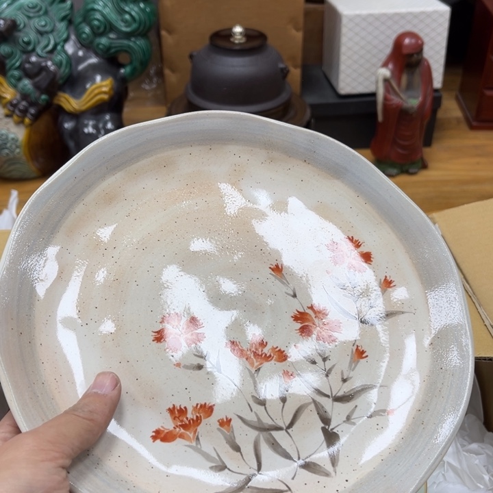 瓷片摆件工艺品瓷器摆件777 