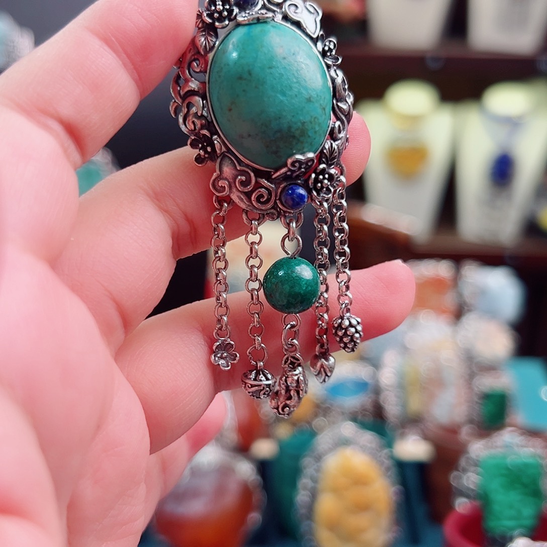 925银珐琅复古设计戒指