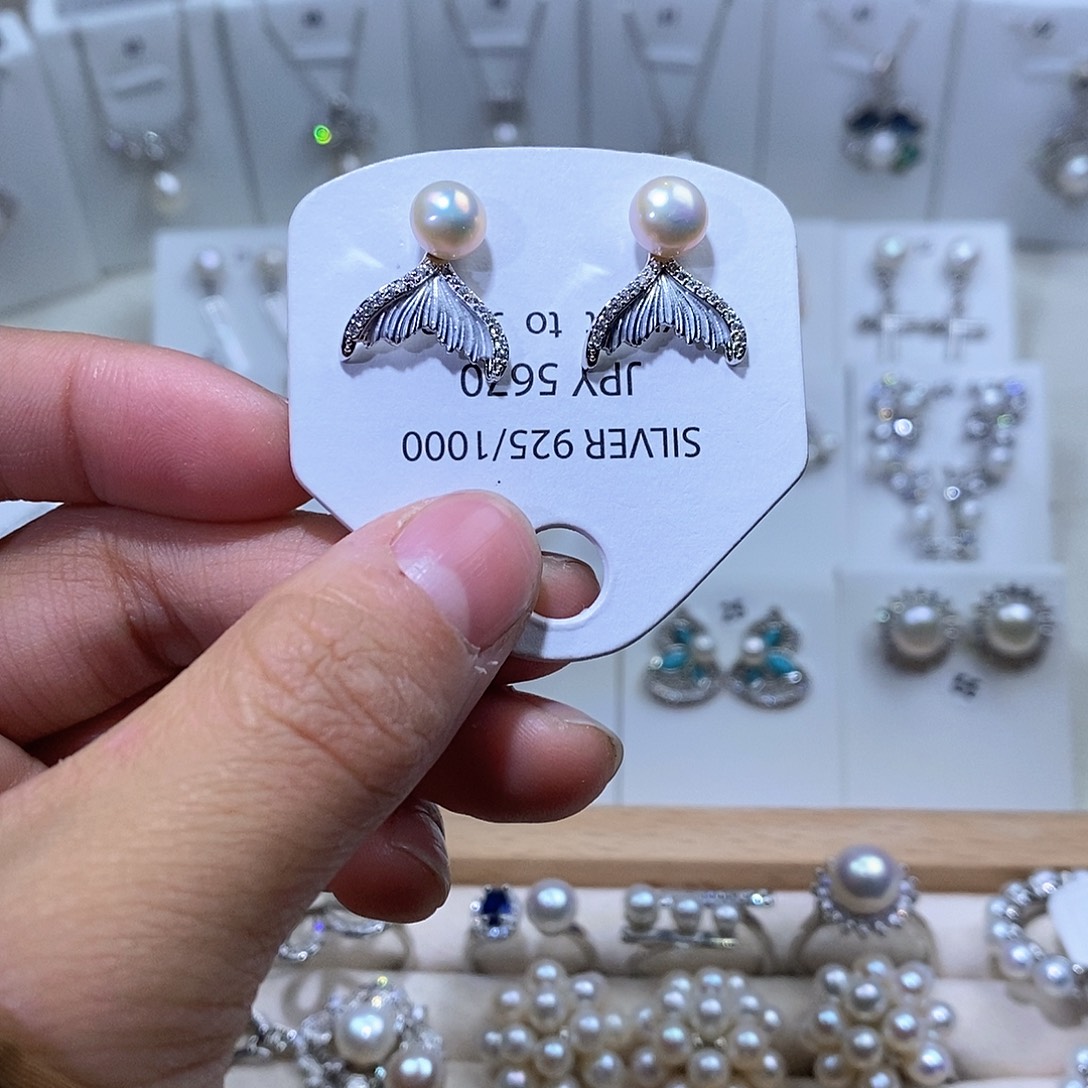 耳饰未镶嵌淡水珍珠