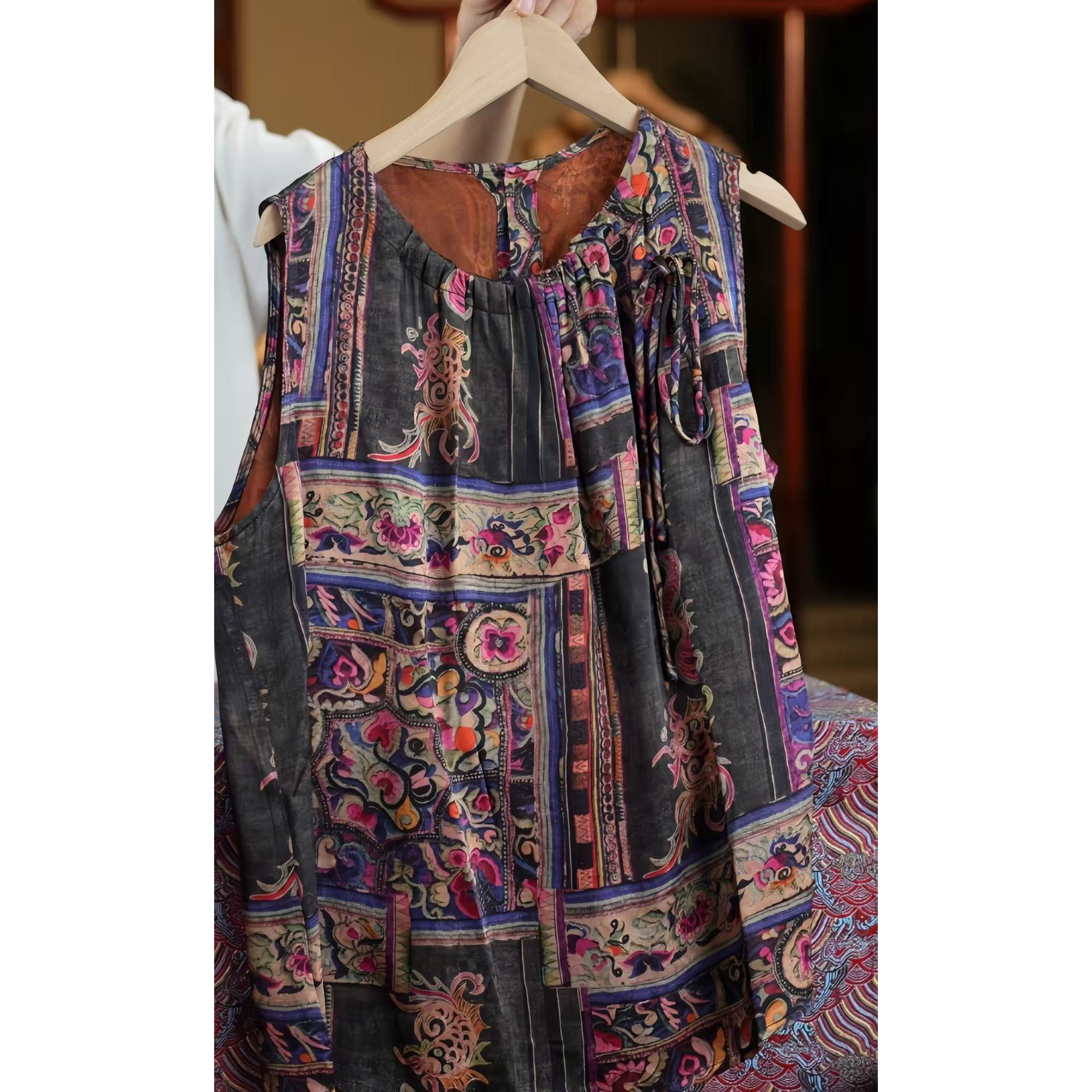 锦上添花《非遗美学》1225新中式双面穿无袖背心