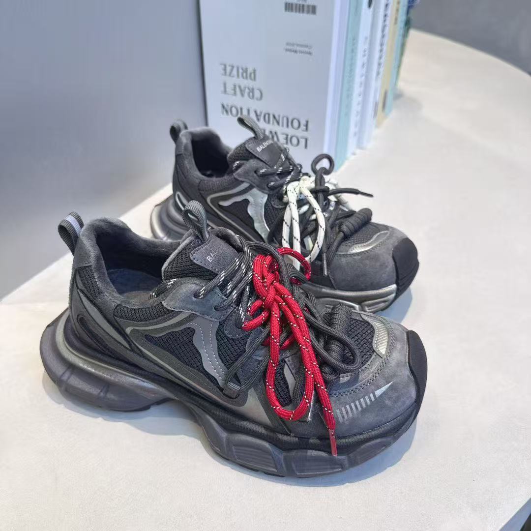 【代莹优选】222-151 复古绑带老爹鞋女秋冬新款厚底百搭休闲运动鞋