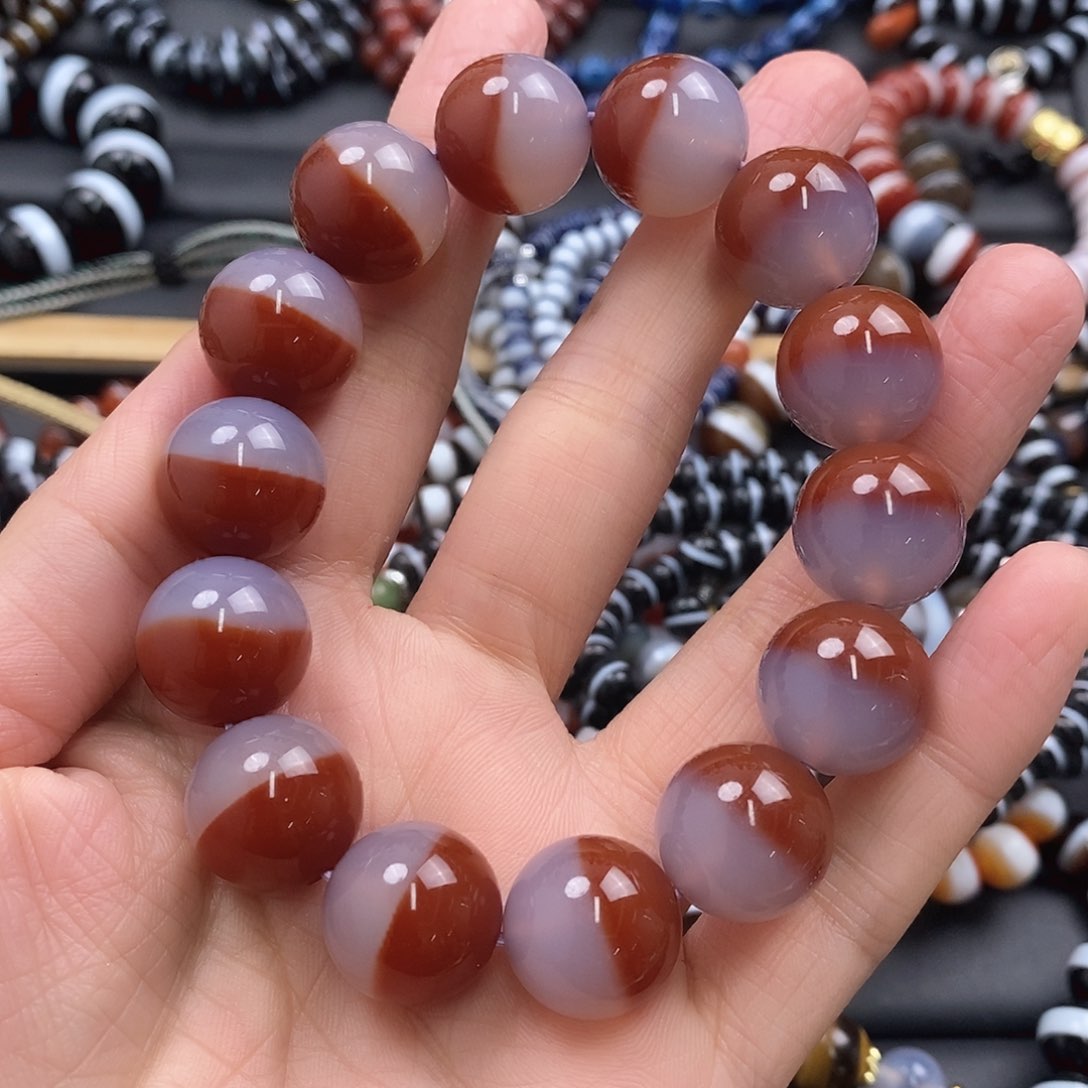 玛瑙/玉髓 玛瑙手串未镶嵌