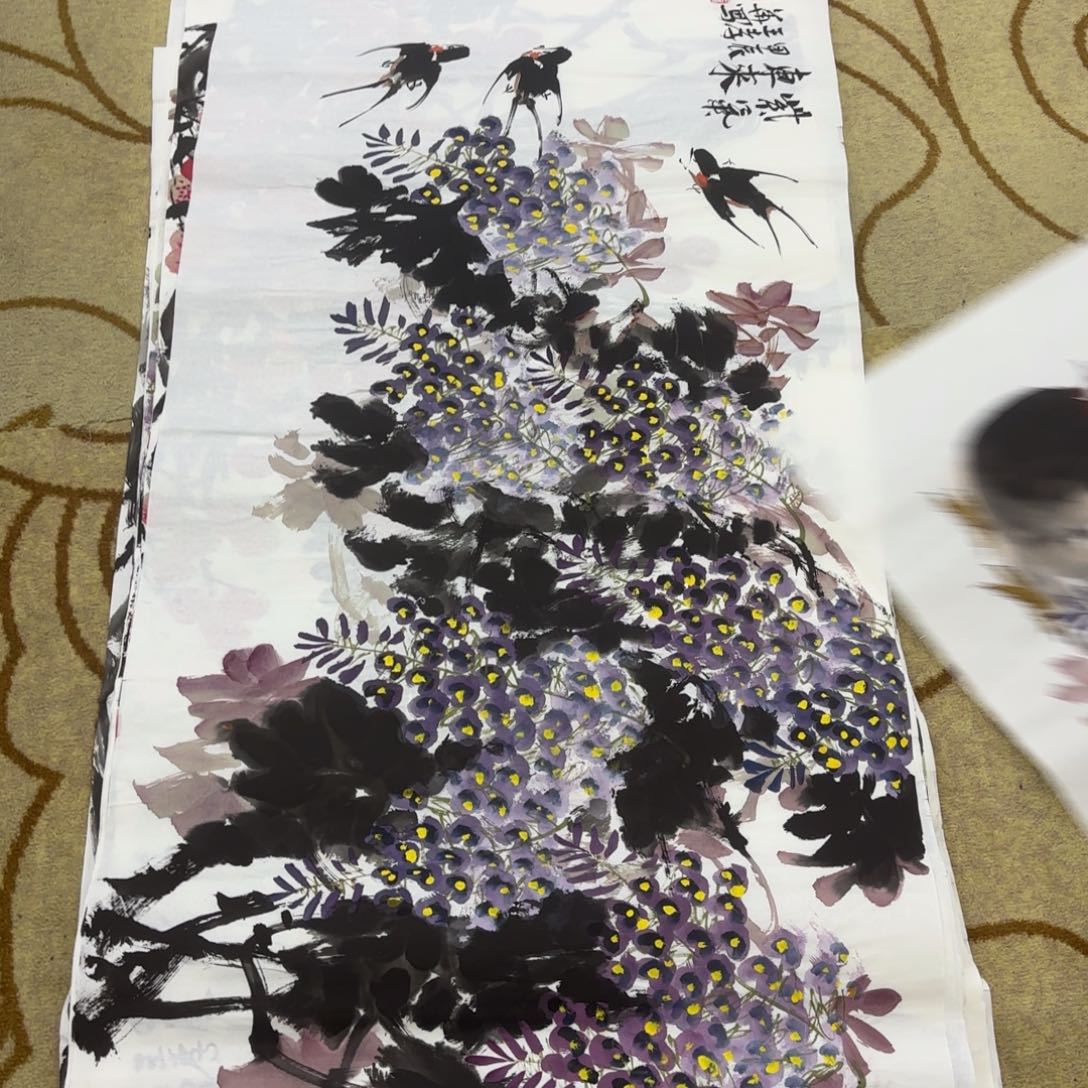 国画王孝华四尺童