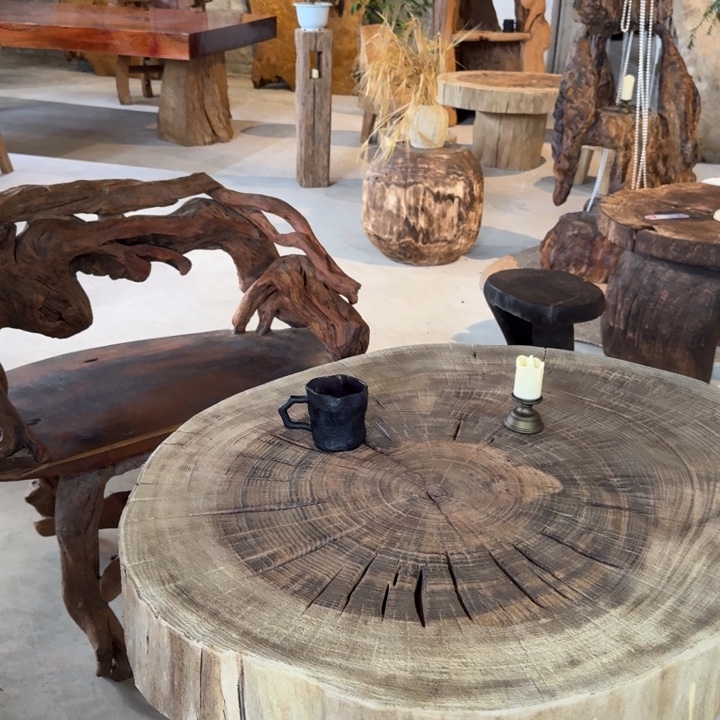 木侘寂风艺术茶桌一套