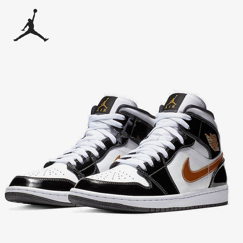 Nike/耐克正品JORDAN1MIDAJ1男子篮球运动鞋高颜值852542-007