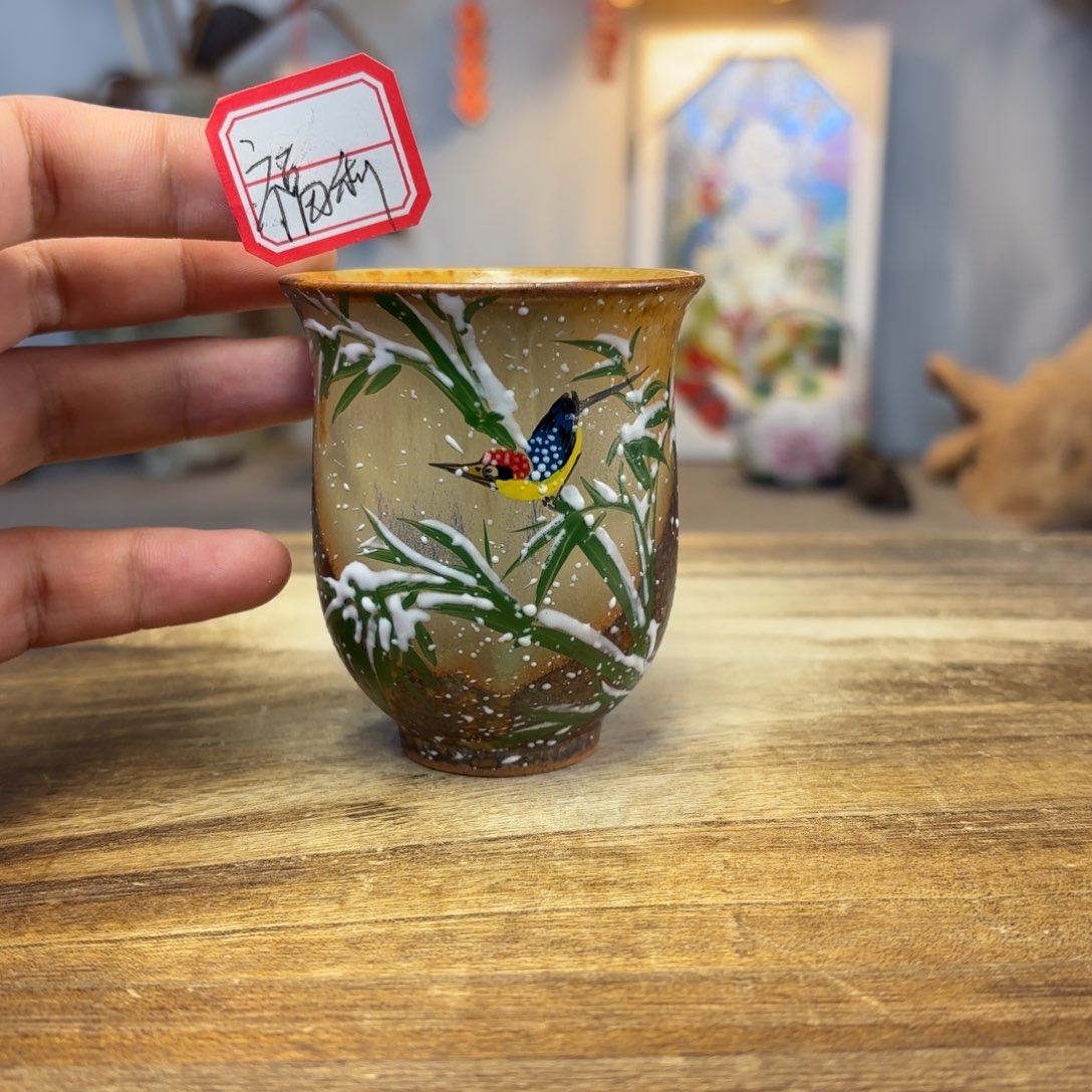 景德镇纯手工柴烧手绘陶瓷