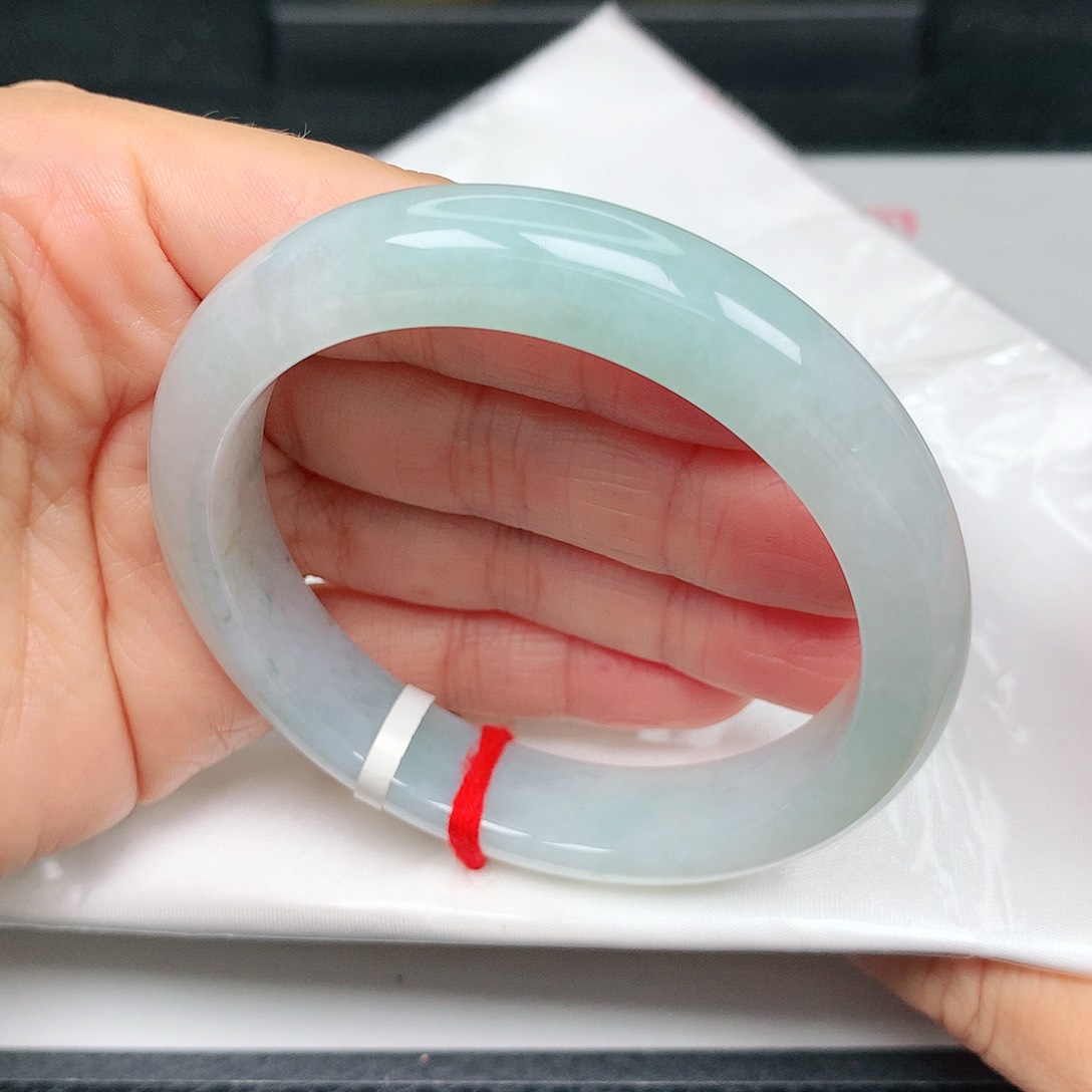 未镶嵌手镯翡翠天空蓝3