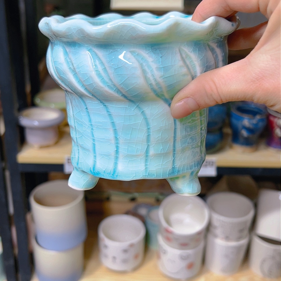 红陶陶瓷花盆满12包邮