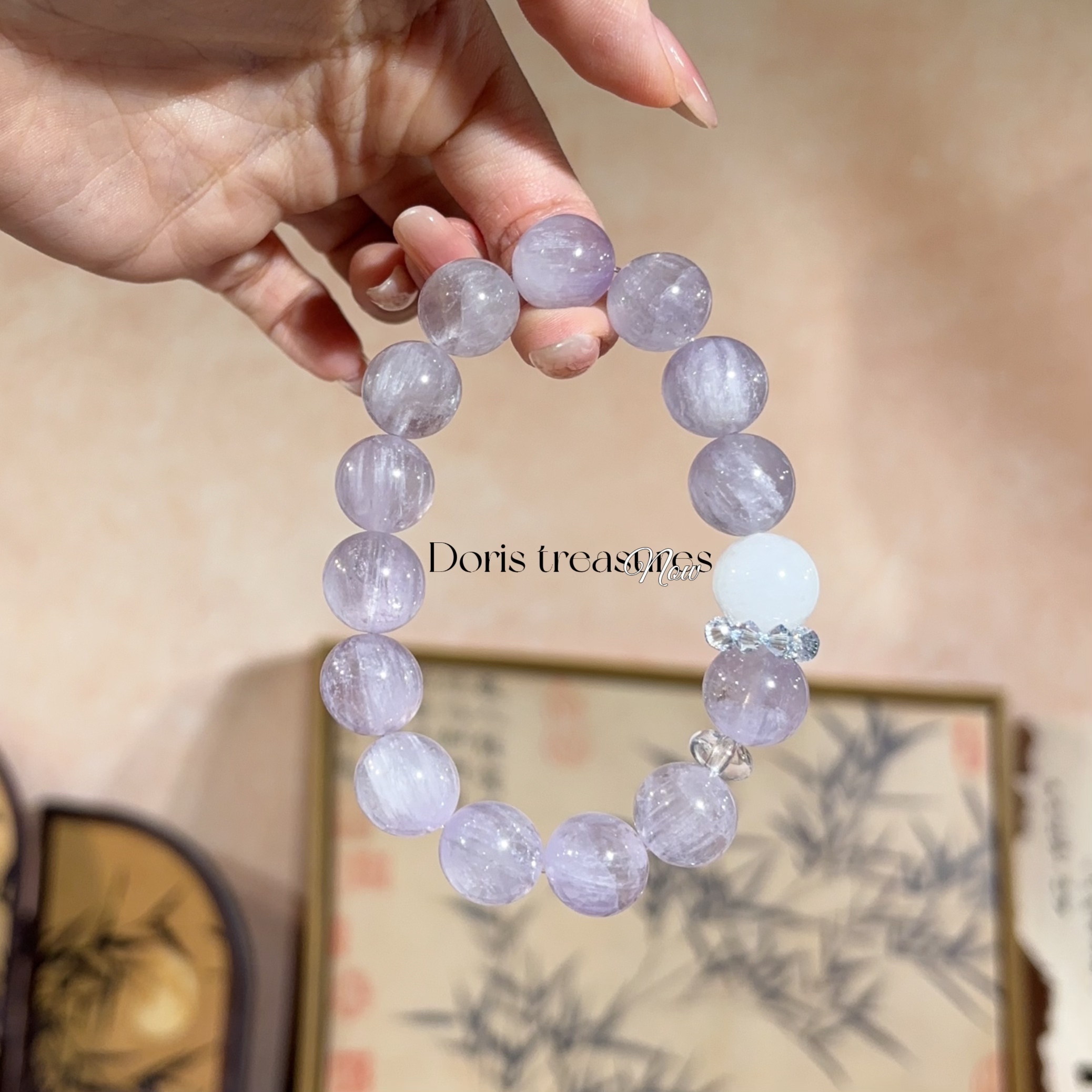 【美杜莎的面纱】 天然水晶手串  多样性发一 颜色微差