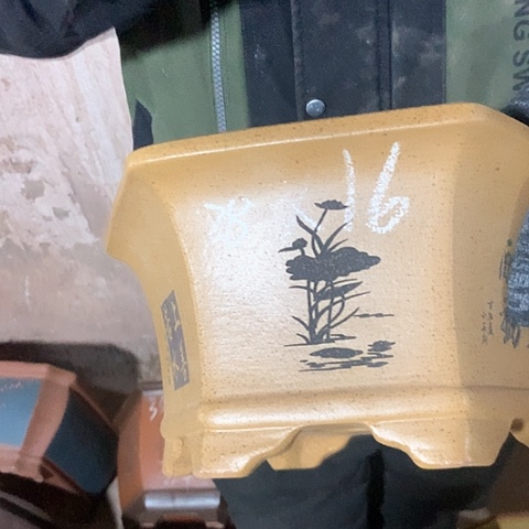 紫砂花盆手工制作