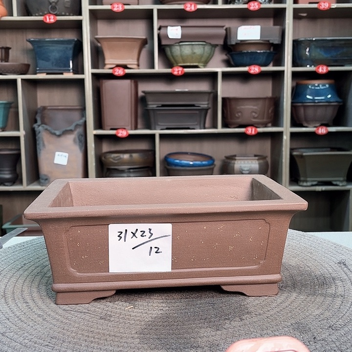 紫砂花盆紫砂的颜色很好看呀