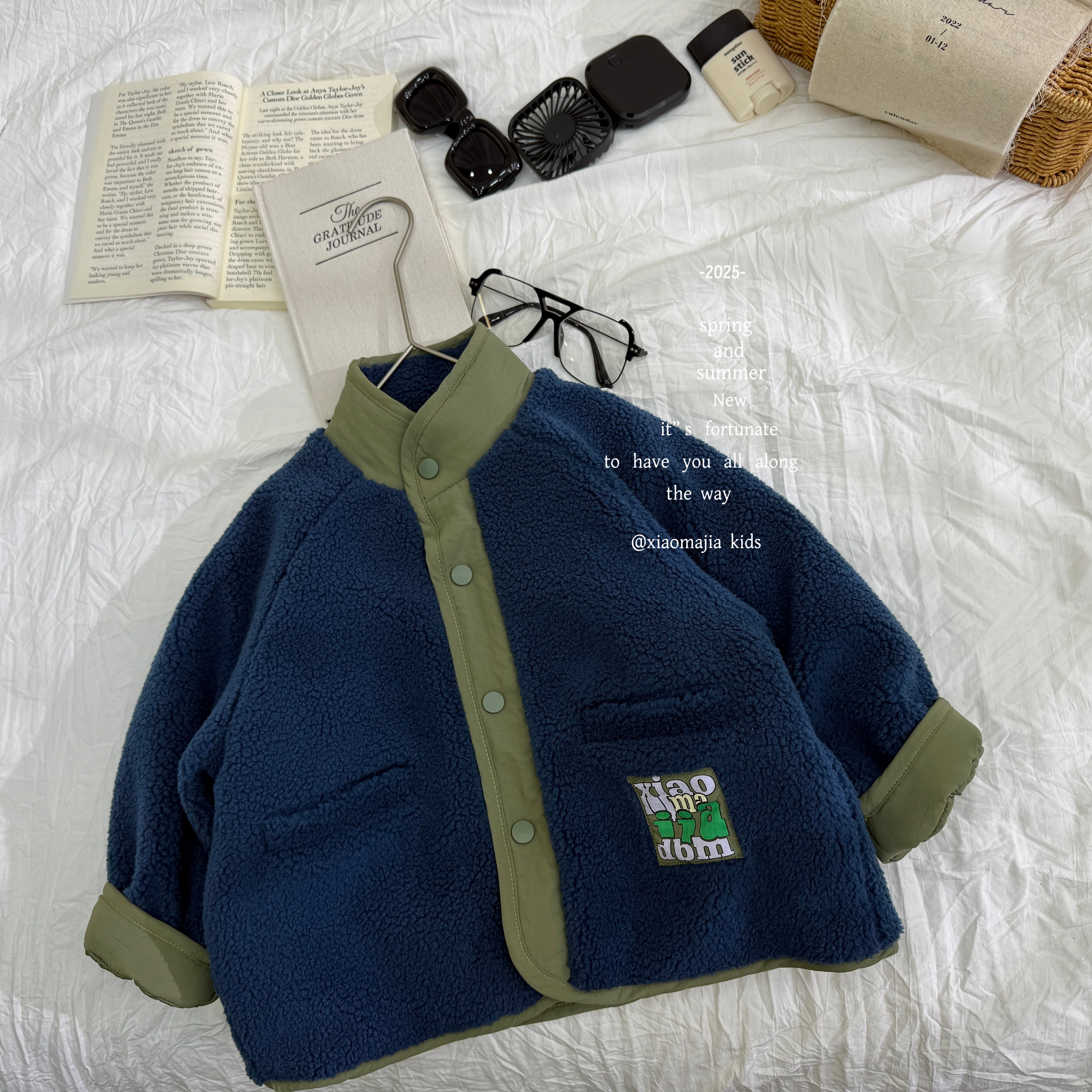 00现货-小马家2025冬季儿童立领棉服D-7081保暖加厚毛毛棉衣