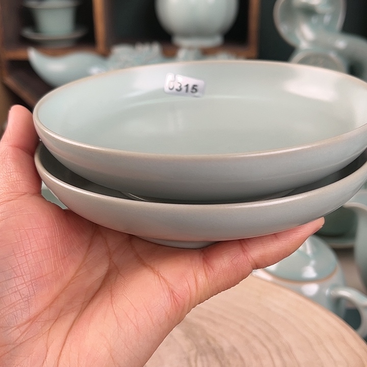 杯0315两只纯手工小盘子，瑕