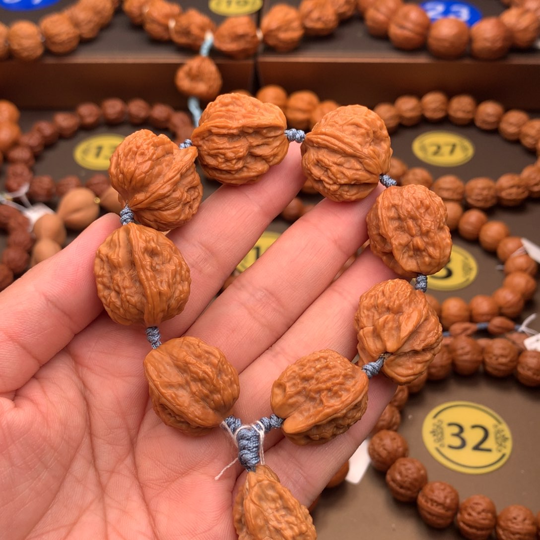 文玩核桃手串野麻