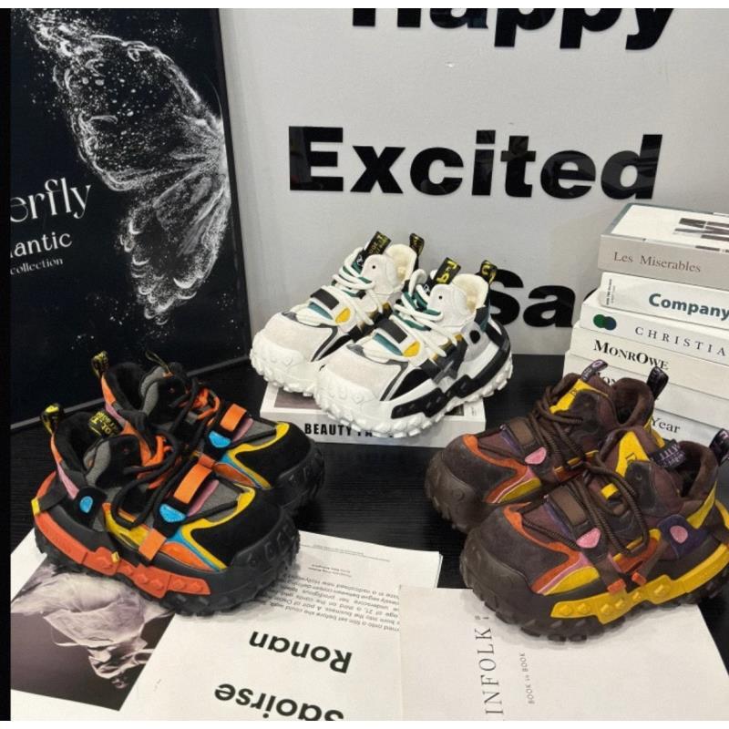 【SYQ】【加绒/单里】2025冬季加绒厚底老爹鞋轮胎底运动休闲百搭女鞋