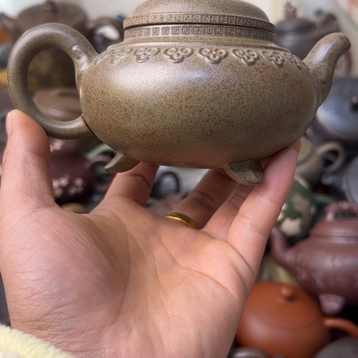 紫砂茶壶把手开裂没有整口