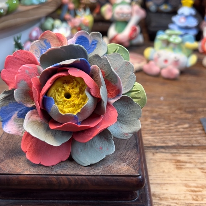 陶摆件小镇青花每日有新品