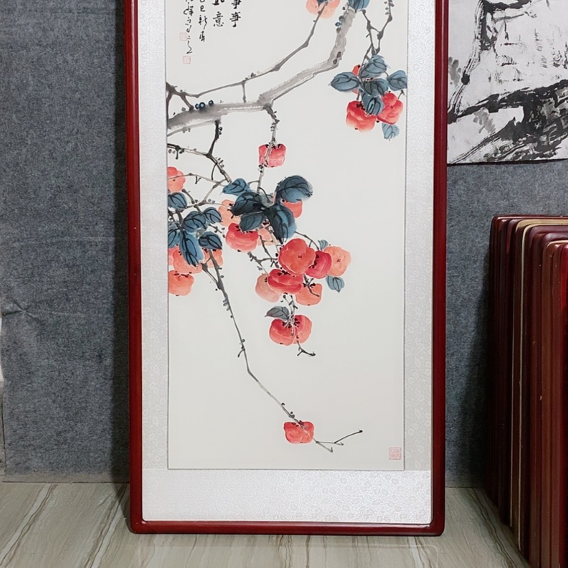 【闪购商品】国画书画作品带框125×65厘米