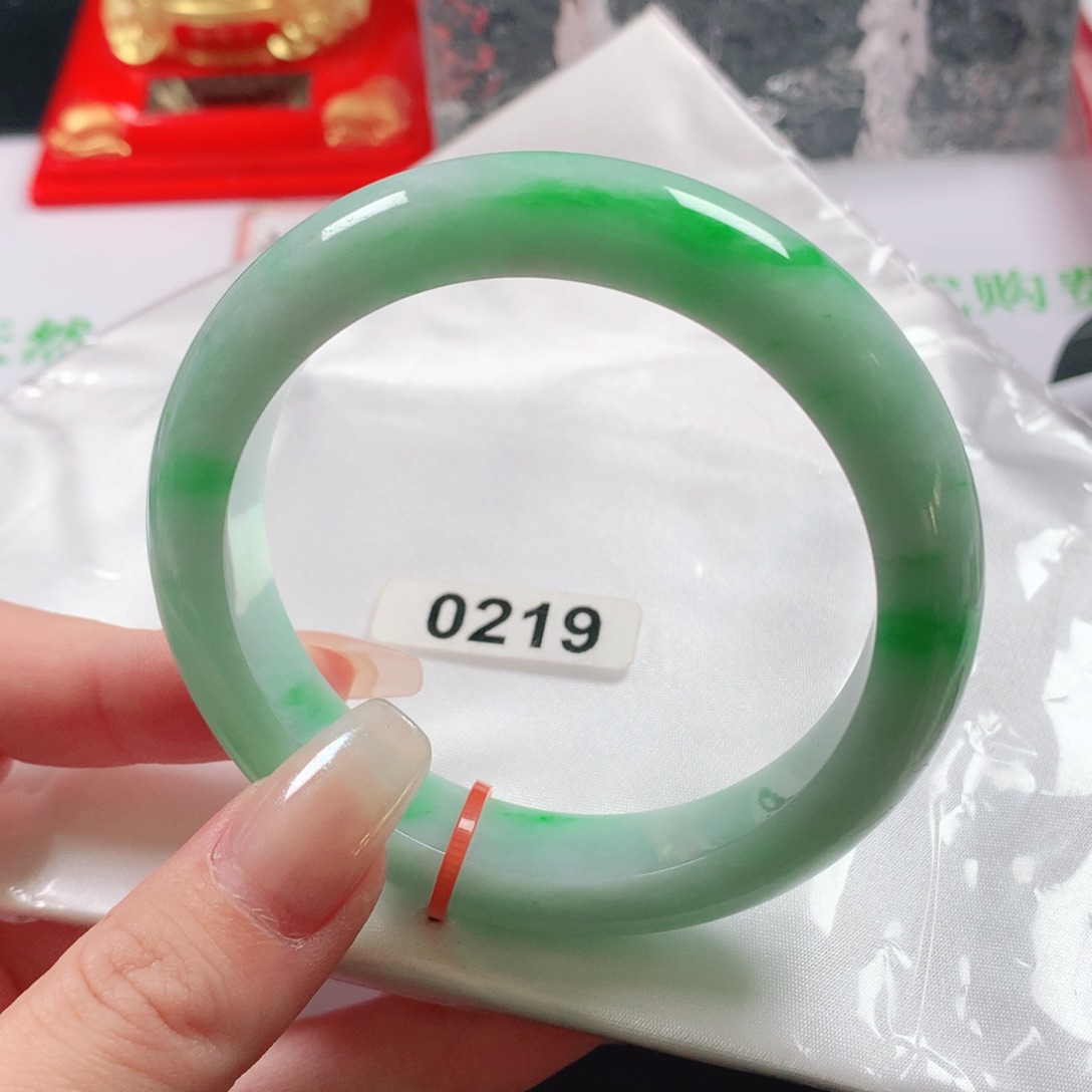 未镶嵌手镯翡翠天然翡翠手镯0219