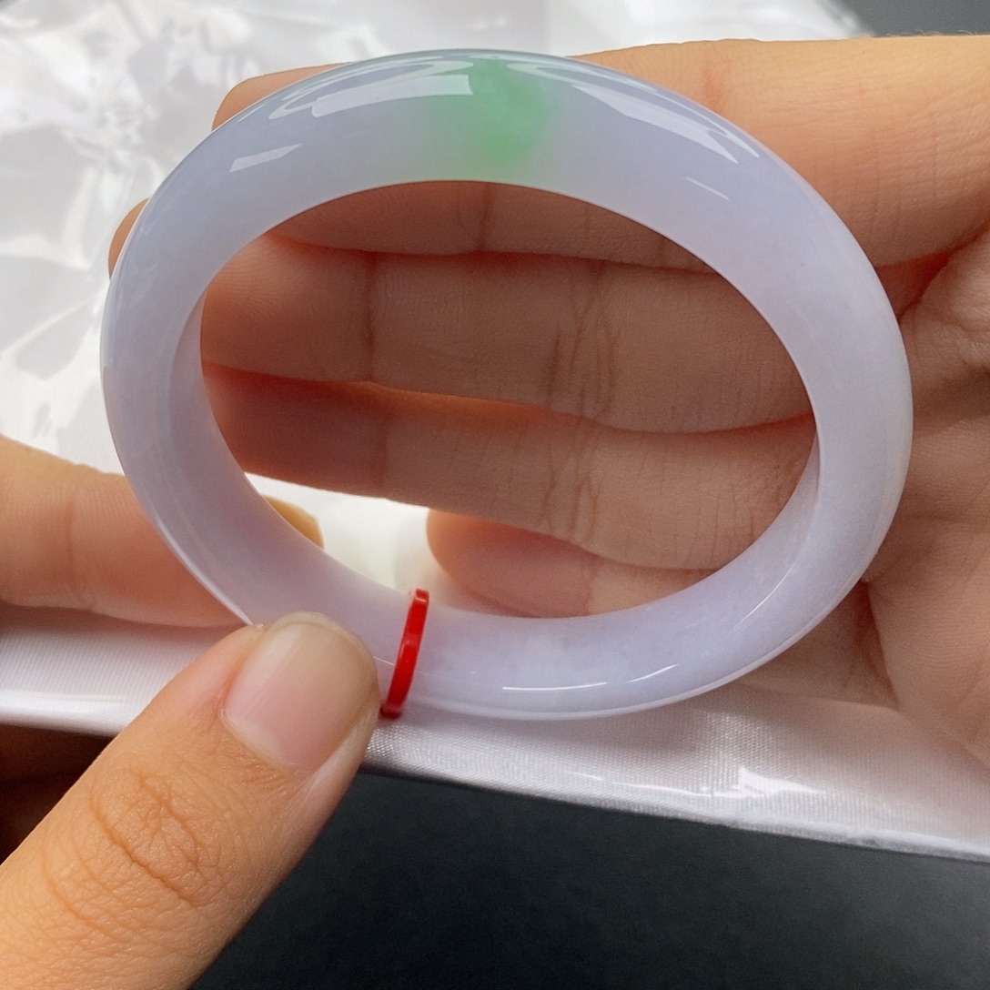 翡翠未镶嵌手镯5253正圈