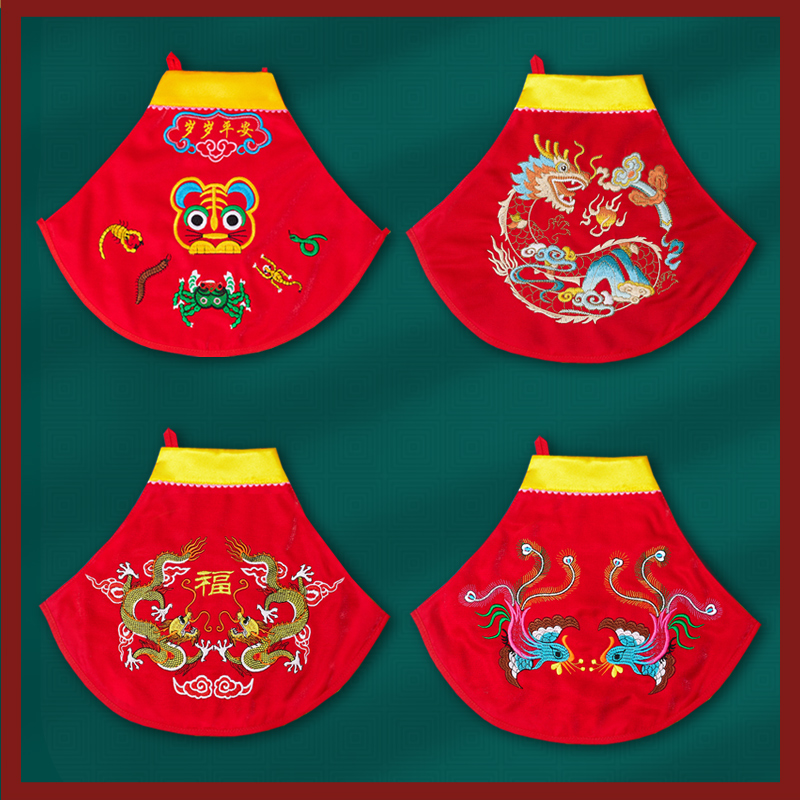 小龙年婴儿夏季肚兜套装护肚满月百天周岁男女宝宝国潮端午210