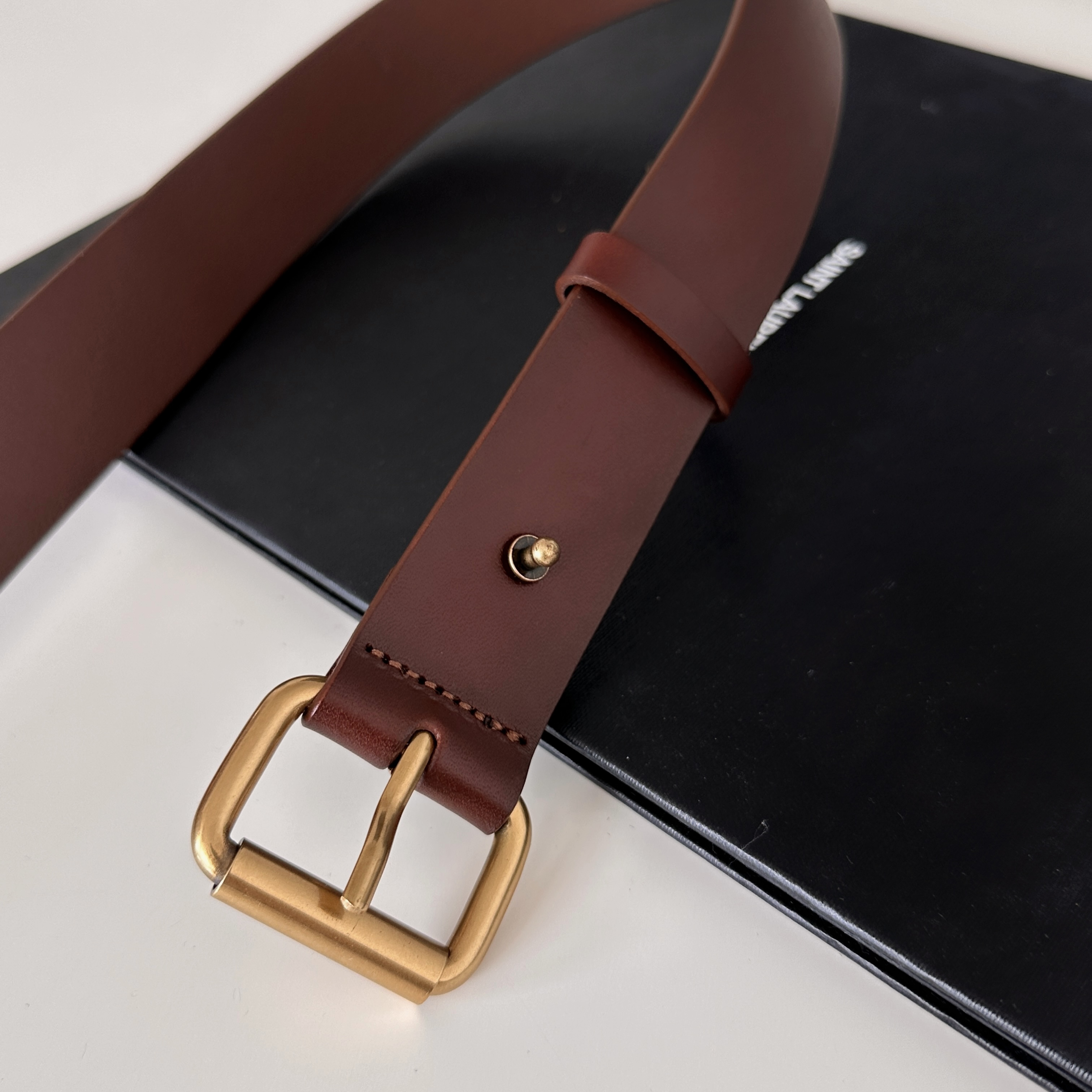 Vane | 狩猎/机车风做旧脏染丹麦棕腰带