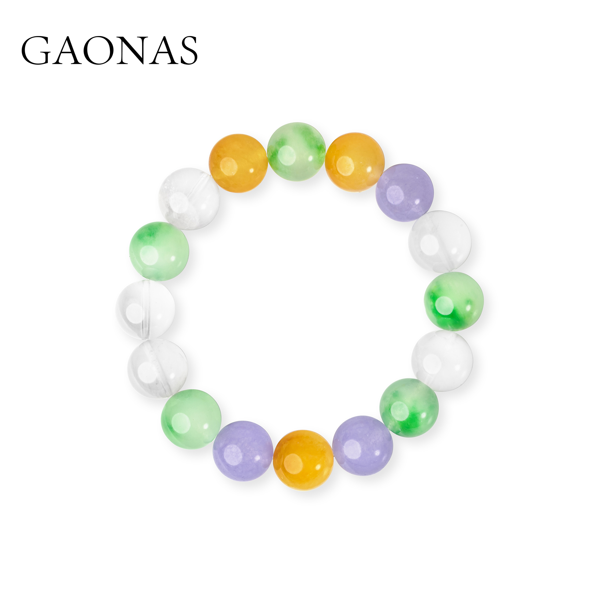 GAONAS 手链 多宝玲珑 时尚贵气新中式多彩手链11605SG