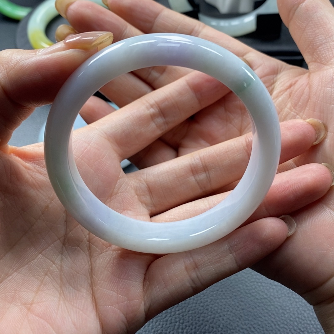 翡翠未镶嵌手镯天然翡翠手镯58