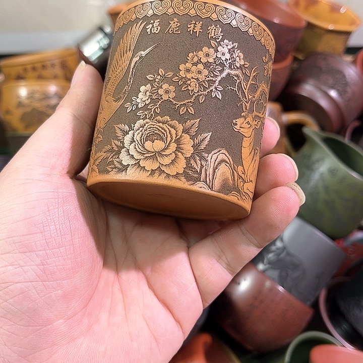 茶杯紫砂全手工紫砂主人杯