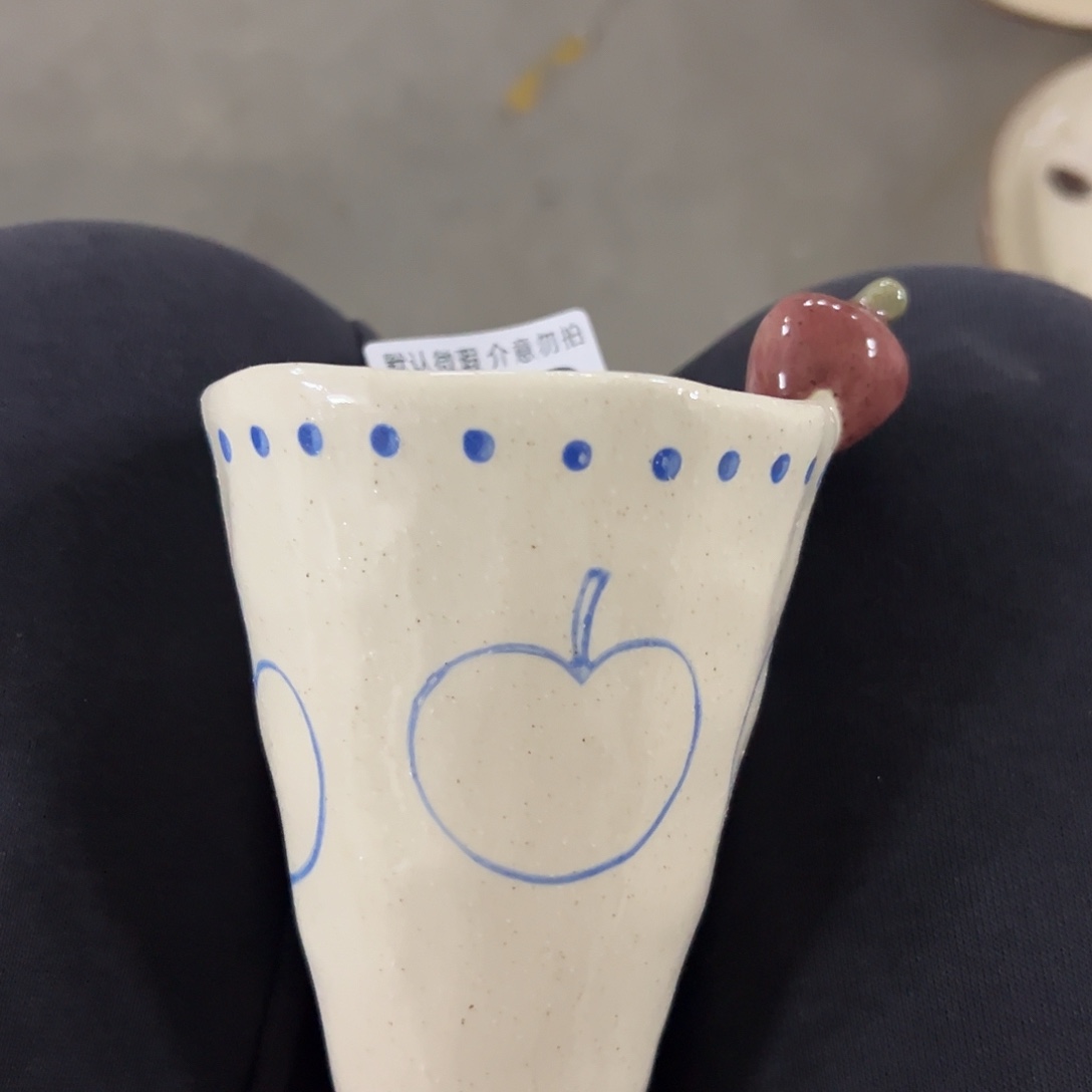 陶微瑕高脚苹果杯一个658