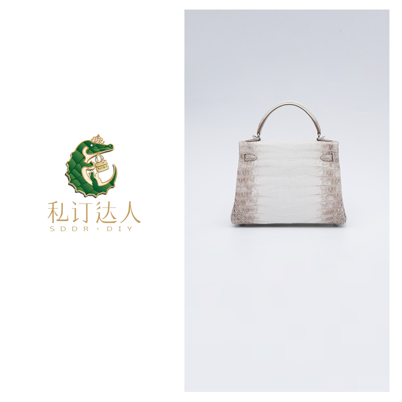 私订达人2025年春夏新款女士真皮百搭时尚鳄鱼皮斜跨女包