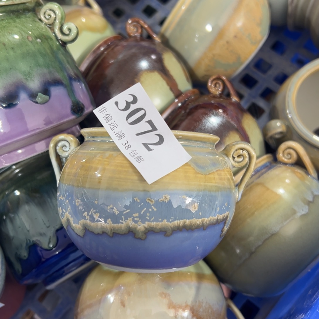 红陶景德镇手工花盆