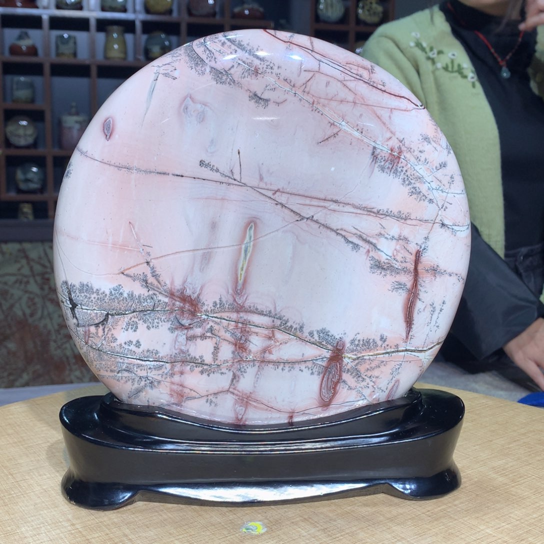 紫砂广西国画石，观赏