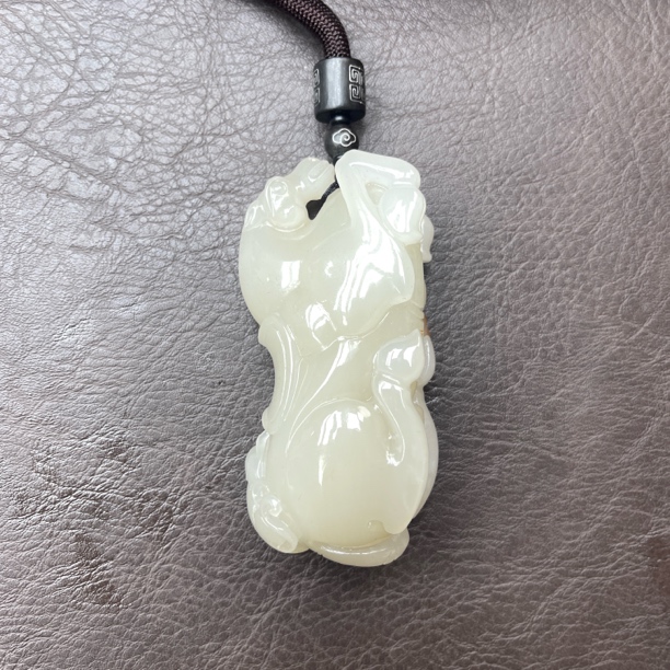 石包沁色马手把把玩件D