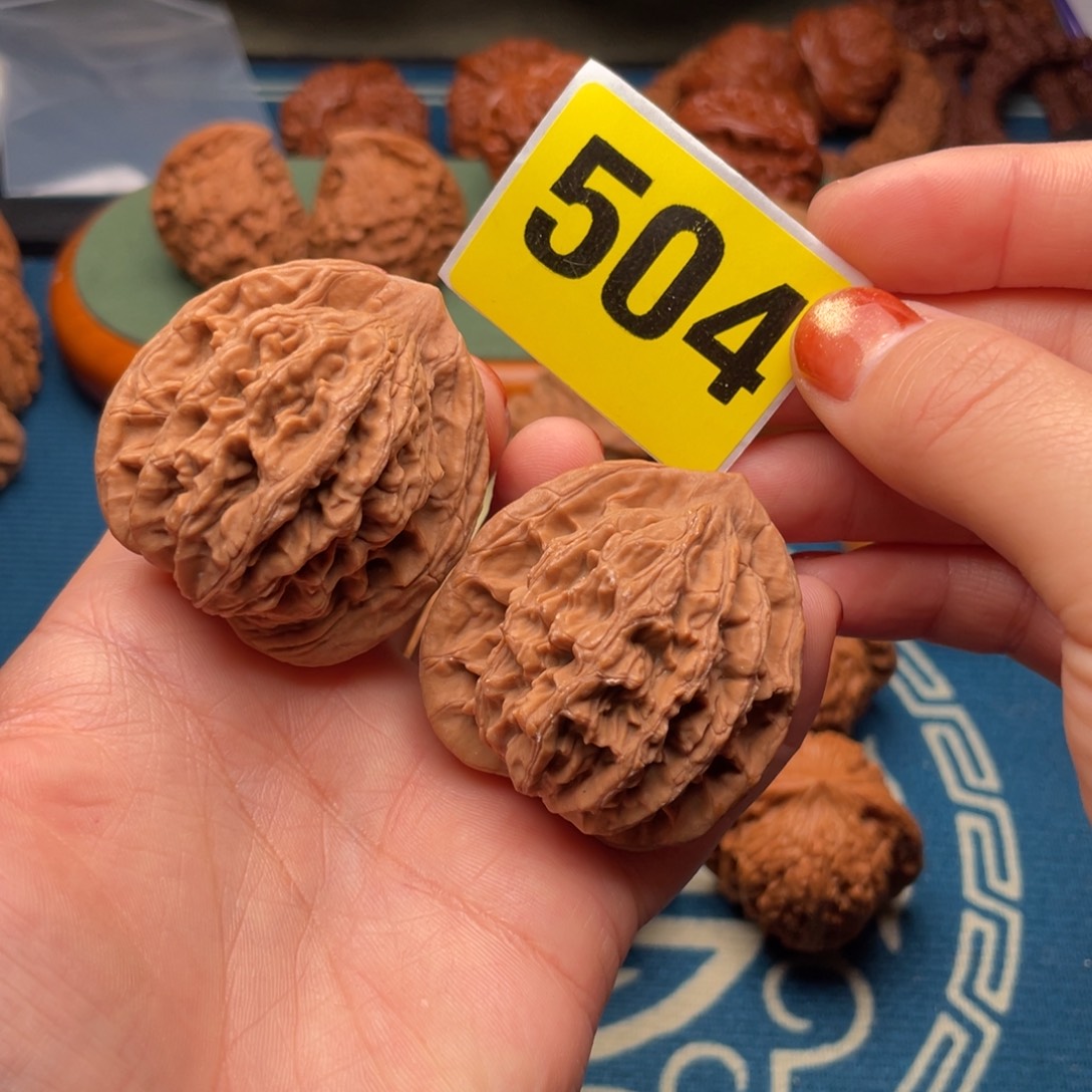 文玩核桃吊坠43全品虎头504号